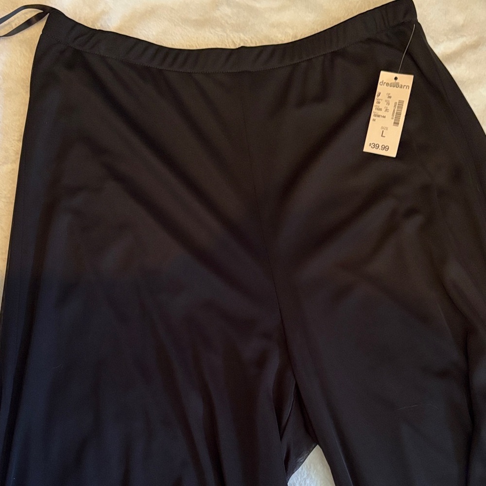 Dressbarn black mesh pants